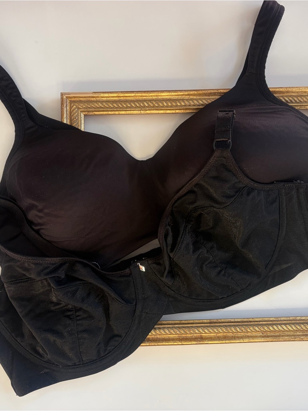 VOGLIO & DEESSE plus size Black Full-Coverage set of 2 Comfort Bra  size 42D
